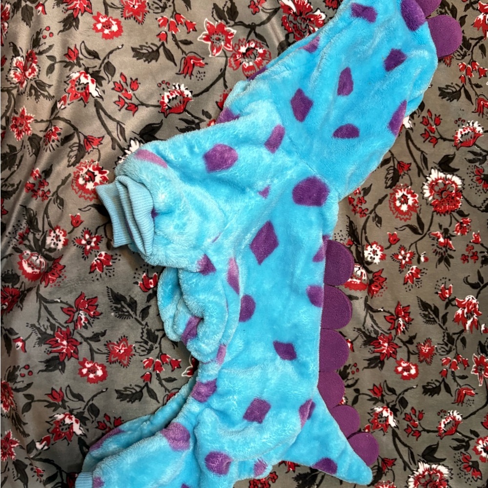 SHEIN Blue and Purple Dinosaur Dog Costume